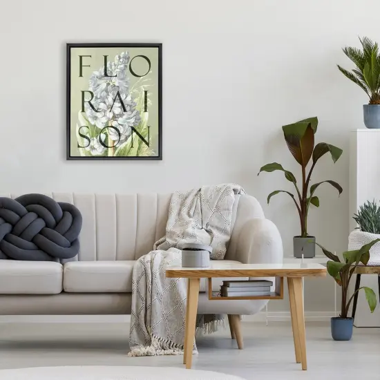 Stupell Industries Blooming French Flower Floating Frame, design by Lil' Rue {2}