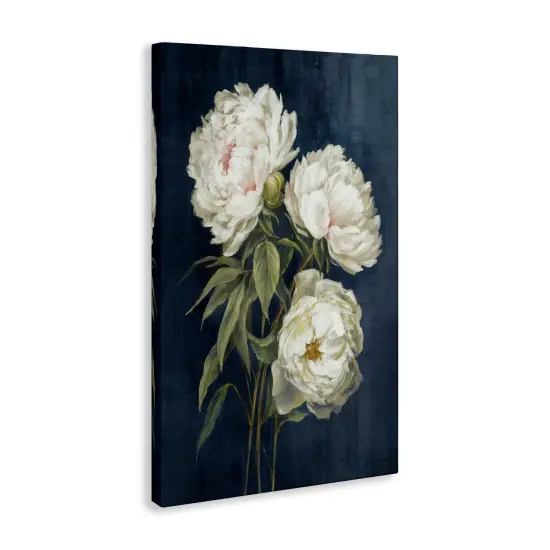 Stupell Industries White Blossoms on Blue Canvas Wall Art Design by Alex Black {3}