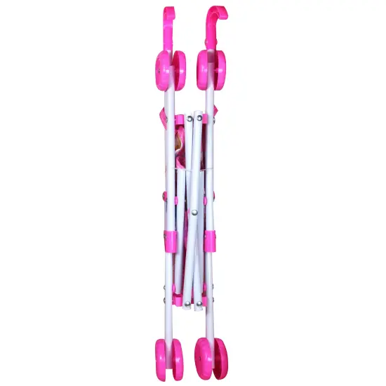 Lissi: 10" Baby Doll & Umbrella Stroller Set - Pink, White, Animal - Travel Playset, Foldable & Lightweight Design, Toy, Kids & Toddlers Ages 2+ {4}