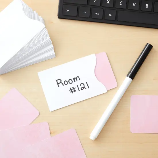 500-Pack Key Card Envelopes Sleeves, White, Blank Hotel, Motel Cover Holders for Business Guests, Bulk Protector Packets for ID, Credit, Gift Cards (3.5x2.3 in) {2}