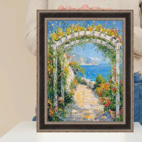 Antique Silver Black Leather Picture Frame 11x15 frame {7}