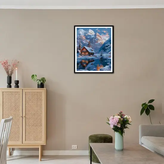 Paint by Number for Adults, Lake Landscape Paint by Numbers Kits, Mountains Acrylic Painting -Hand-Painted Gift for Home Decor {3}