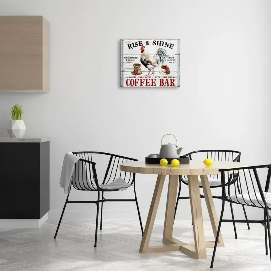 Stupell Industries Rise & Shine Coffee Bar Canvas Wall Art Design by Creatif Belle {2}