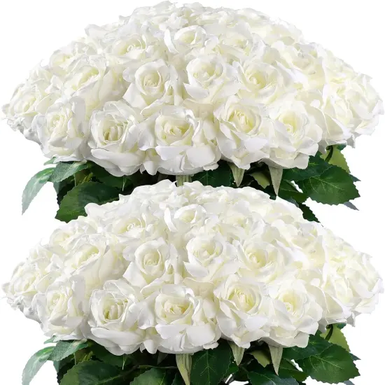 60 Pcs Artificial Roses Bouquet {4}