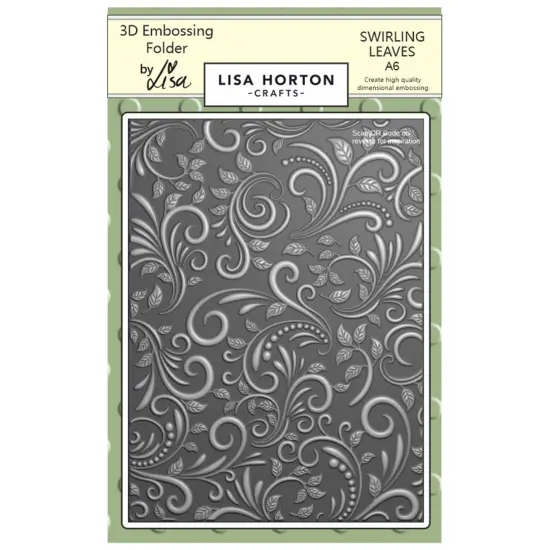 Lisa Horton Crafts Embossing Folder-Swirling Leaves {1}