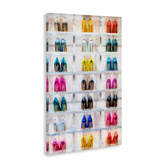 Stupell Industries Arranged High Heels Canvas Wall Art Design by Graffi*tee Studios {3}