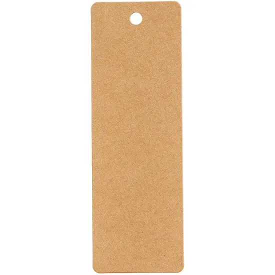 300 Pack Blank Bookmarks Bulk Kraft Paper with Hole for Craft, DIY & Gift Tags (6x2 in) {5}