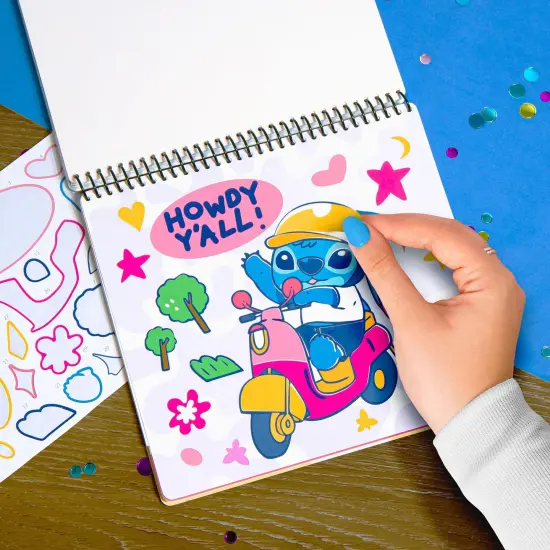 Fashion Angels: Disney Stitch - Sticker By Number Portfolio Set - 250+ Stickers, 10 Activity Posters, Themed Scenes, Puffy & Glossy Stickers, Kids 8+ {6}