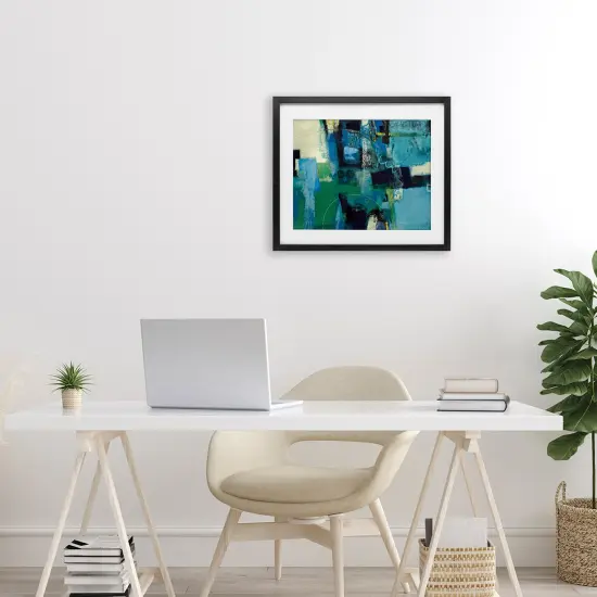 Stupell Industries Nelle Profondit Abstraction Framed Print Under Glass, design by Maurizio Piovan {2}