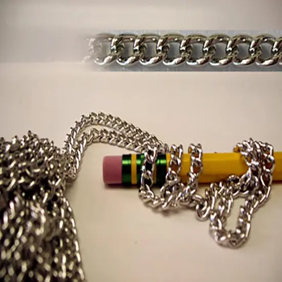 Decorative Chain - Silver Toned Stainless Steel 4.3mm x 6.06mm 10 ft. per Unit - Perfect for Jewelry Making and Necklaces. {2}