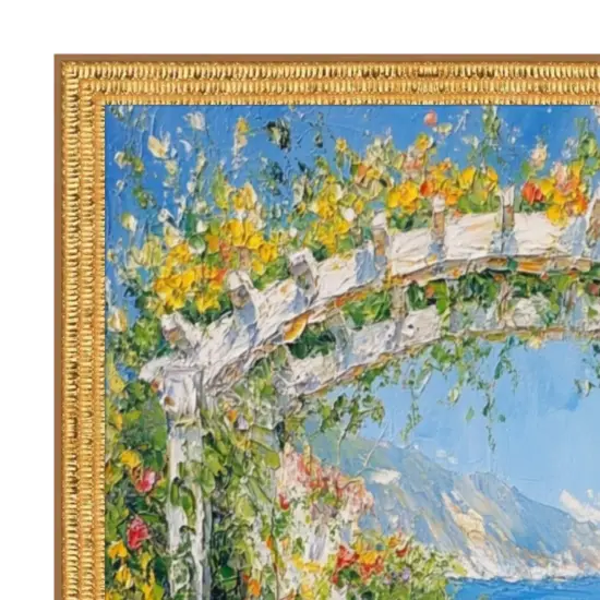 Contemporary Modern Slim Bright Gold Pebbled Texture Picture Frame 25x25 frame {1}