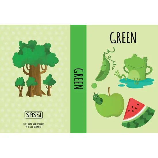 Sassi: My First Library - Colors - 8 Cardboard Mini-Book Set, World Of Colors Illustrated Exploration, Read-Learn-Play, Portable Box, Kids-Toddlers 2+ {5}