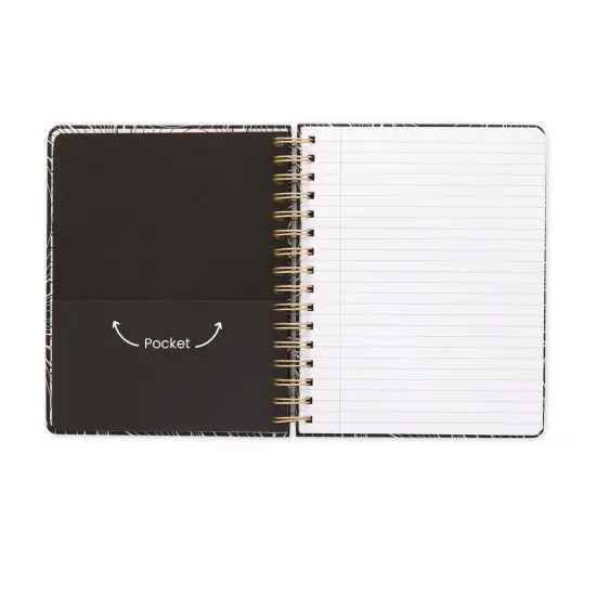 Leaf Tiles Spiral Notebook, Hardcover Journal {4}