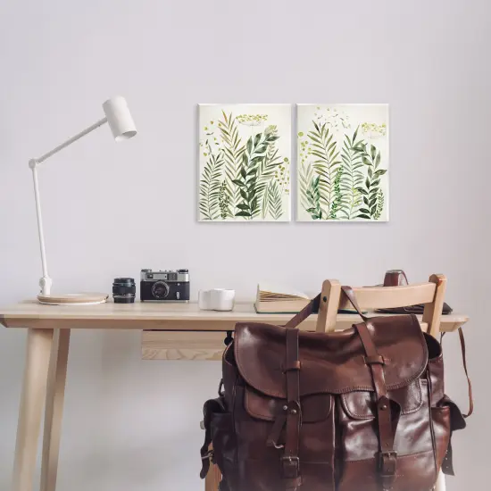 Stupell Industries Varied Leaves & Fronds 2pc Wall Plaque Art Set Design by Hannah Dawson {2}