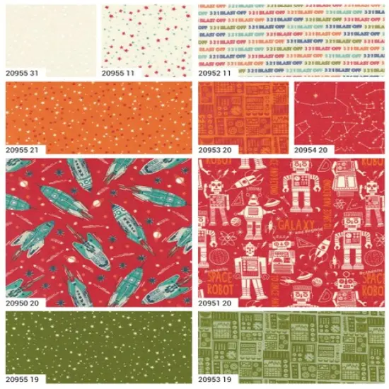 3 2 1 Blast Off 2.5" Strip Roll (Jelly Roll) by Stacy Iest Hsu for Moda (20950JR) {4}