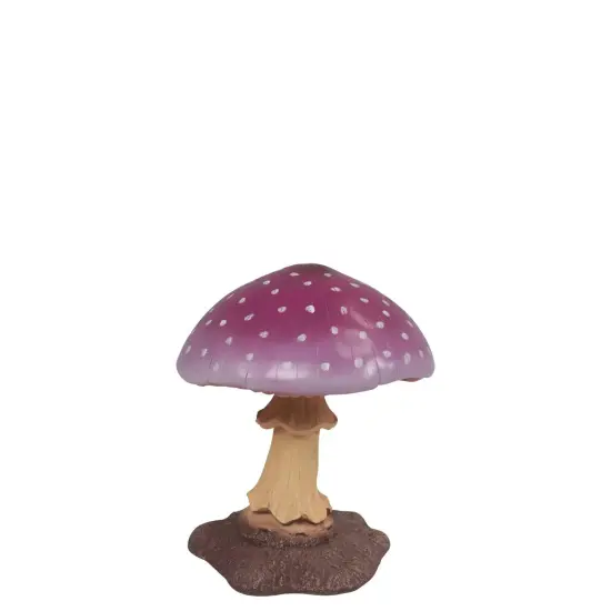 Small Purple Mushroom Over Sized Statue {1}