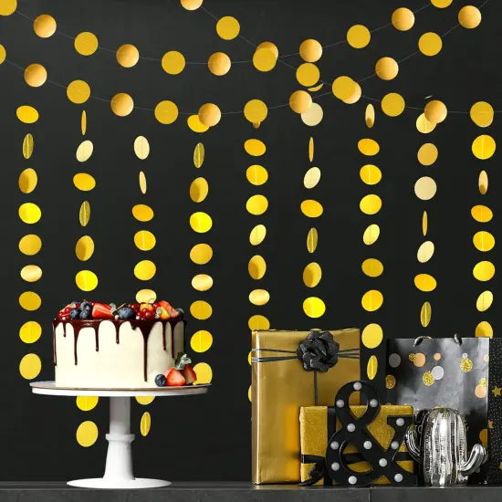 Garlands Glitter Gold Party Decorations Party {2}