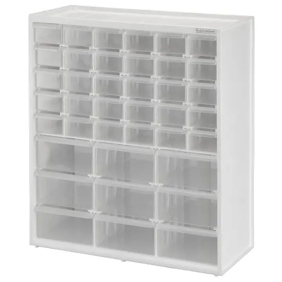 Storage Organizer, Large & Small 39 Drawer Bin Modular Storage System {1}