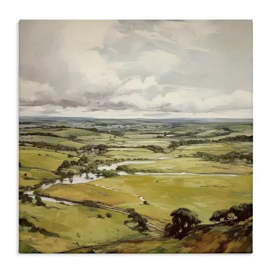 Stupell Industries Rural Tributaries Overlook Canvas Wall Art Design by Raymond Powers {1}