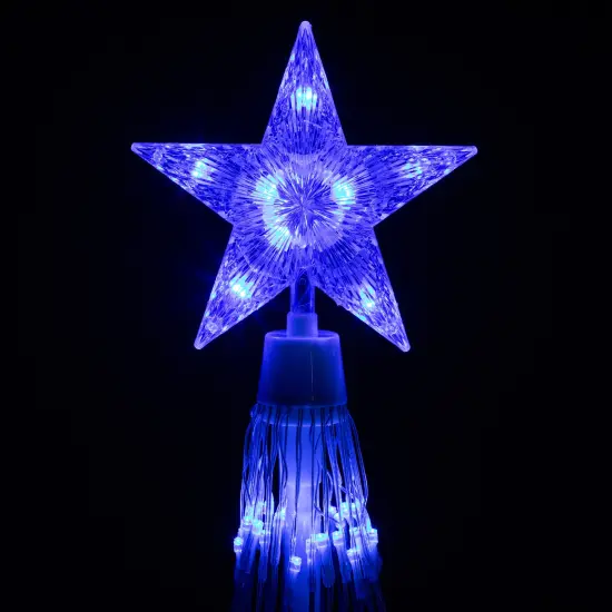 Northlight LED Lighted Christmas Cone Tree Outdoor Decoration - 9' - Blue {4}