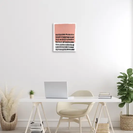 Stupell Industries Pink Dotted Pattern Canvas Wall Art Design by Michael Willett  {2}