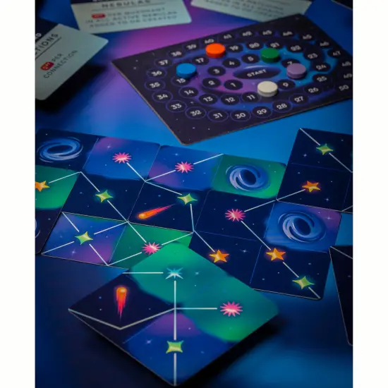 Professor Puzzle: Outer Space - The Galaxy-Building Card Game, Strategy Tile Laying, Build Connections To Score, Family Ages 12+, 2-5 Players, 30 Min {6}