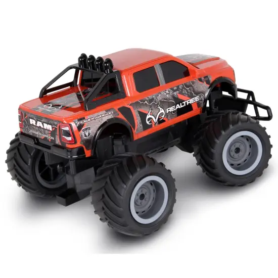 RealTree: RTR RC - RAM 2500 Power Wagon - Red - 2.4 Ghz High Performance for Donuts & Wheelies, Turbo Boost, Ready-To-Run Radio Controlled Vehicle {4}