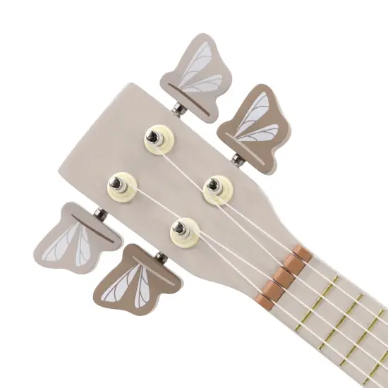 Label Label: Wooden Banjo - Tan - Musical Instrument Toy, 4 High-Quality Strings, Tuning Pegs, Classic Banjo Sound, Dragonfly Design, Kids Ages 3+ {5}