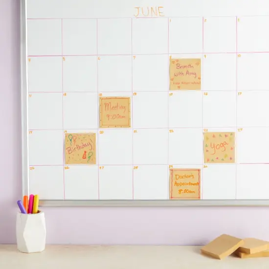 Juvale 6-Pack Kraft Paper Sticky Notes 3x3 inch, Brown Self-Adhesive Memo Notepad Set, Self-Stick Note Pads for Office Work, Home, School, Teachers, 100 Sheets Per Pad {2}