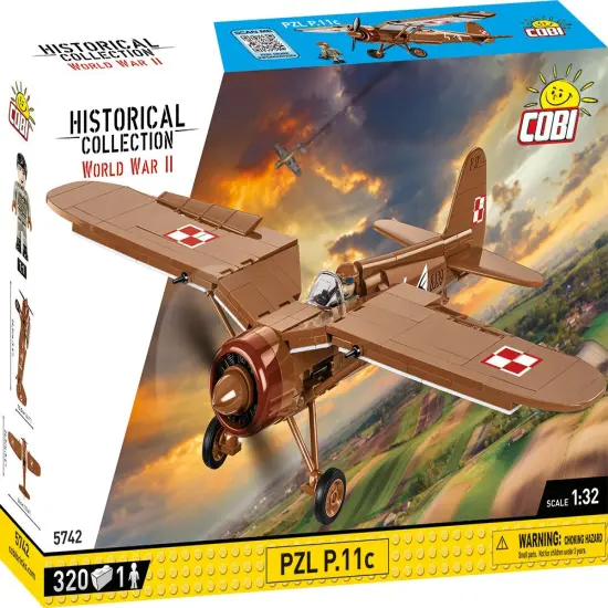 COBI Historical Collection WWII PZL P.11c Plane {3}