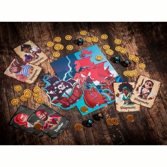 Professor Puzzle: Traitor's Tide - A Dice Game of Treasure & Treachery, Play As Loyal Shipmates Or Mutineers, High-Seas Theme, Kids 10+, 3-6 Players {5}
