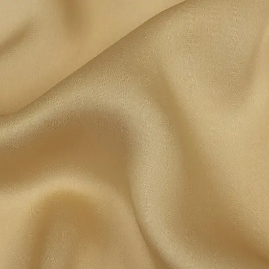 1 Yard Designer Champagne Silk Chiffon 55" Wide Lightweight Satin Faced Fabric for Evening Wear {2}