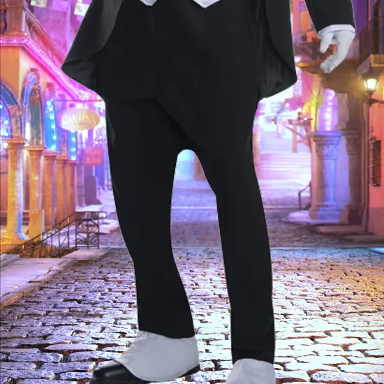 Classic Men's Penguin Costume Jacket Vest Bow Tie Pants Gloves {4}