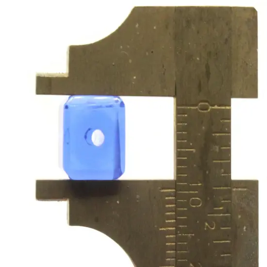 20 10mm Mixed Color Glass Cube Beads {2}