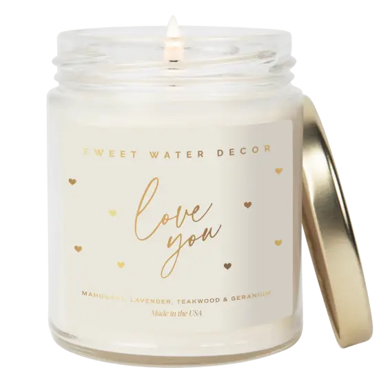 LOVE YOU SOY CANDLE {1}