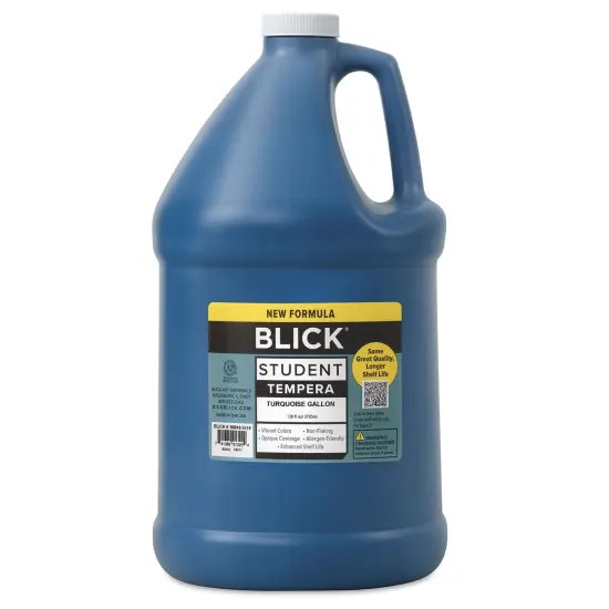 Blick Student Tempera Paint - Turquoise, 128 oz bottle {2}