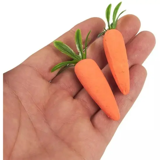 45x Easter Artificial Fake Baby Carrots for Craft DIY Home Kitchen Decoration {4}