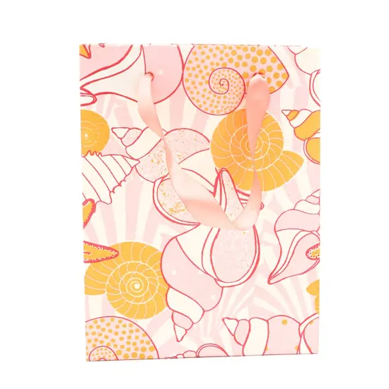 Small Gift Bag - Set of 5 - 8.5" X 6.5" Pink {2}