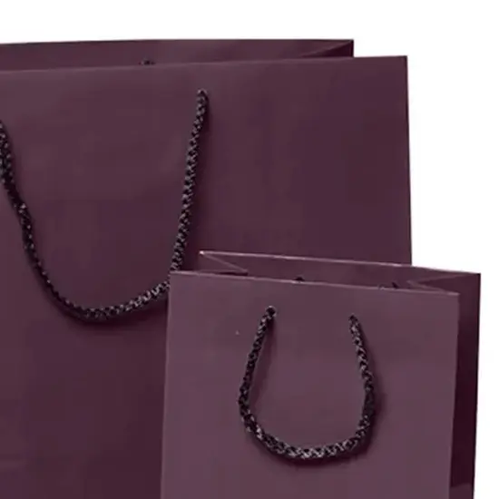 Sleek and Compact Glossy Euro Totes 4 3/4'' x 2 3/4'' x 6 3/4'' Purple Haze {2}
