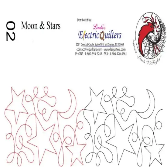 002 Moons and Stars Pantograph by Linda V. Taylor {1}