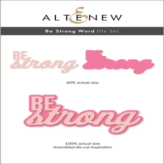 Be Strong Word Die Set {1}