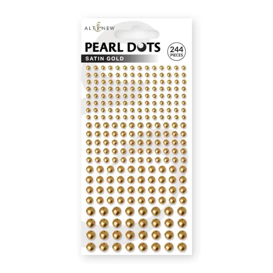 Satin Gold Pearl Dots {1}