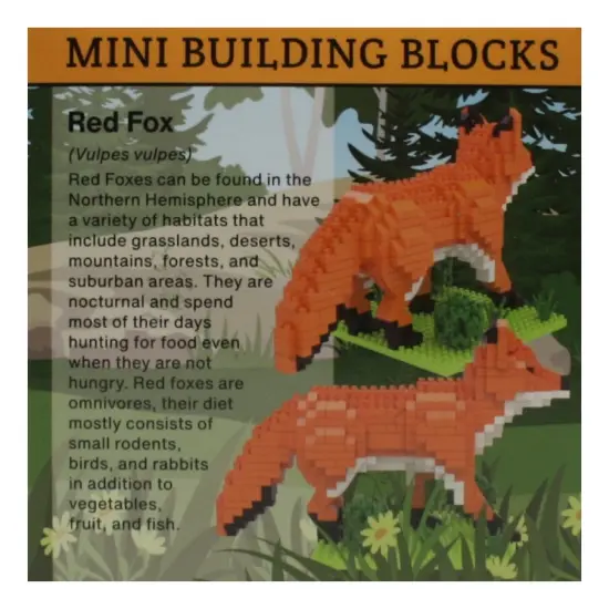 Mini Building Blocks - Red Fox {2}