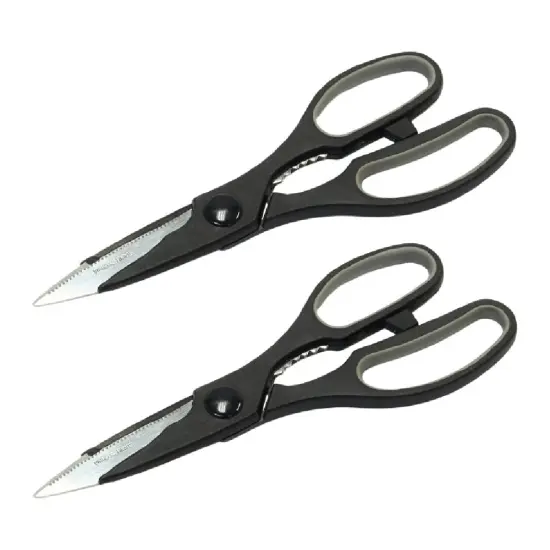 Chef Craft 9" Long All-Purpose Kitchen Shears 2-Pack, Dishwasher Safe Stainless Steel Blade {1}