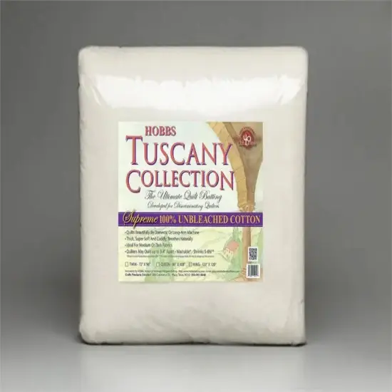 Hobbs Tuscany Supreme 100% Unbleached Cotton Batting Package {1}