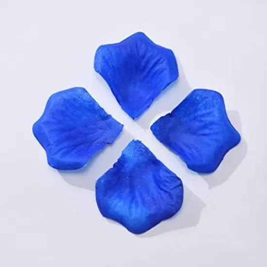 Deep Blue Rose Flower Petals,2500 Pcs Fake Royal Blue Rose Petals for Romantic Night for Him Set,2.3'' Rose Petals for Decorations {5}