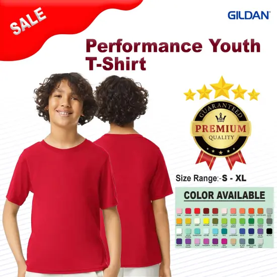 Gildan&reg; Performance Youth Crewneck Short Sleeve T-Shirt Royal {2}
