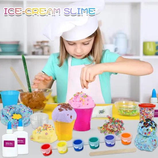 DIY Ice Cream Slime Making Kit {4}