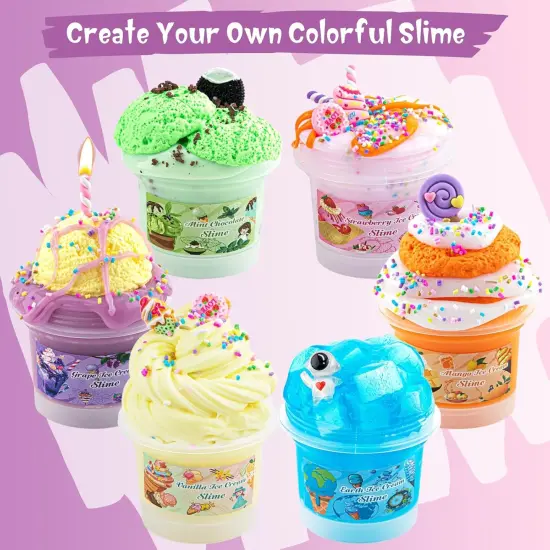 Ice Cream Slime Kit for Girls Ages 8-12 {4}