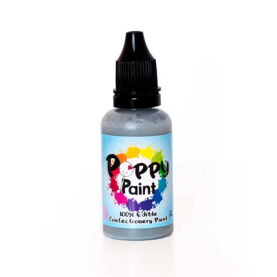 Poppy Paint Gray Edible Food Color for Cake Decorating and Chocolate {2}